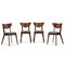 Baxton Studio Sumner Mid-Century Style "Walnut" Brown 5-Piece Dining Set 114-6208 - alternate 2